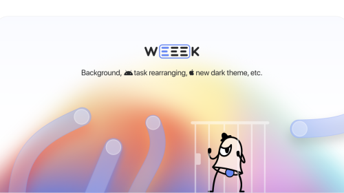 Weeek Week #39: Backgrounds, drag-and-drop tasks, new dark theme, etc.