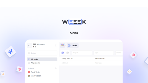 Weeek Week #68: Menu