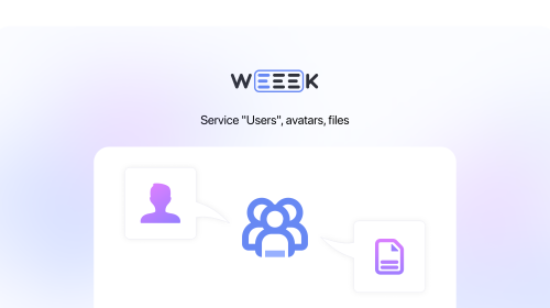 Weeek Week #61: "Users" service, avatars, files