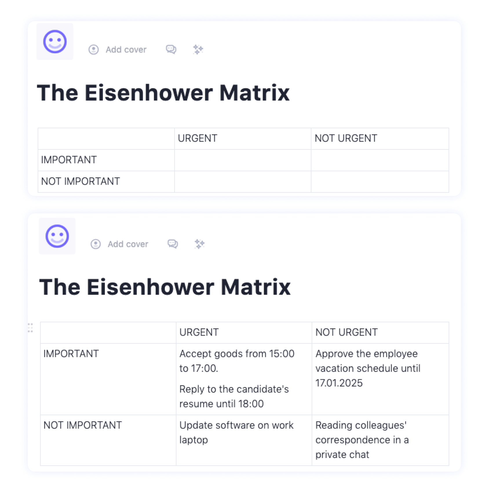 Five Simple Matrices for Making Complex Decisions