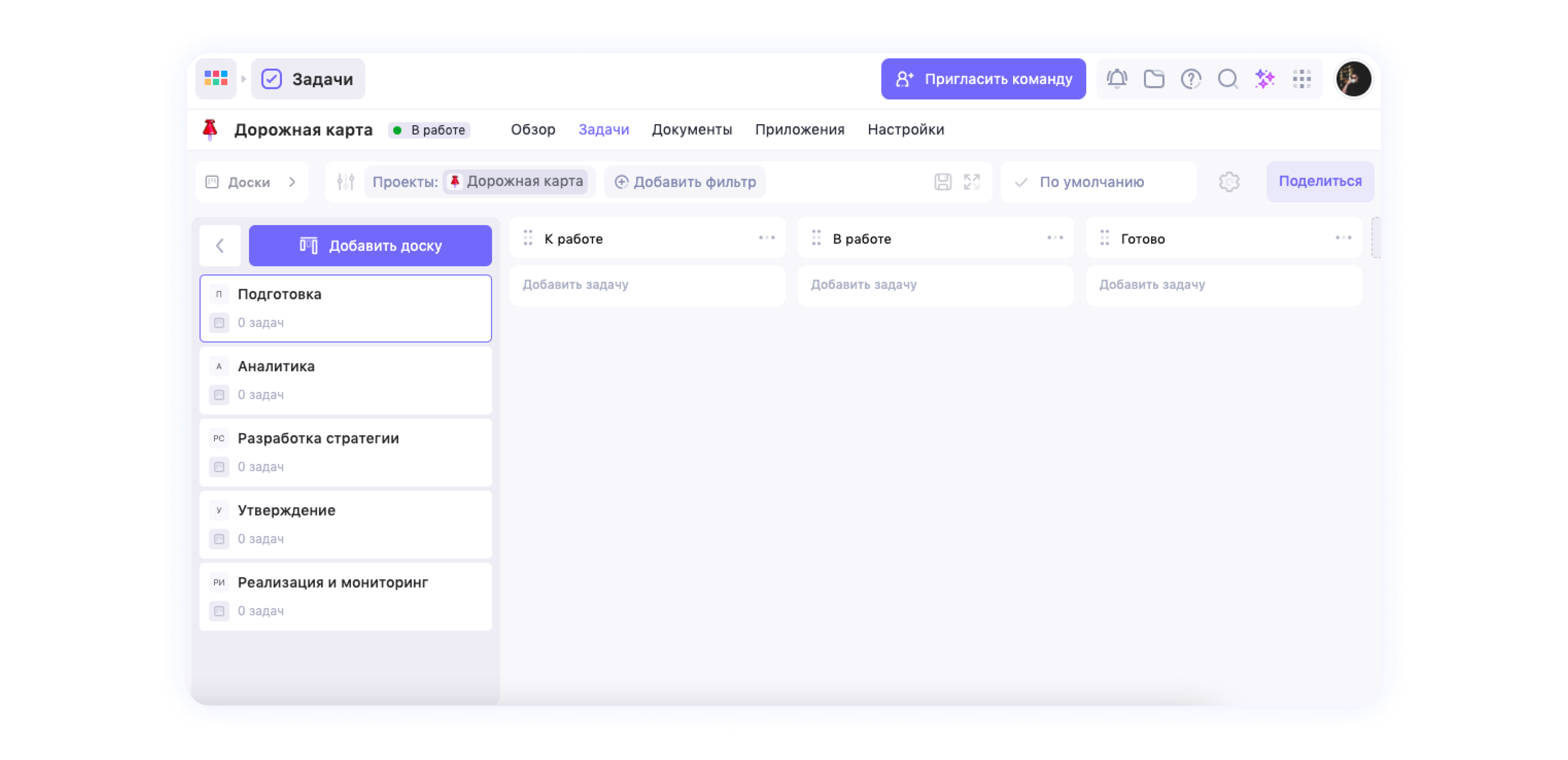 WEEEK для разработки PR-стратегии на Канбан-доске