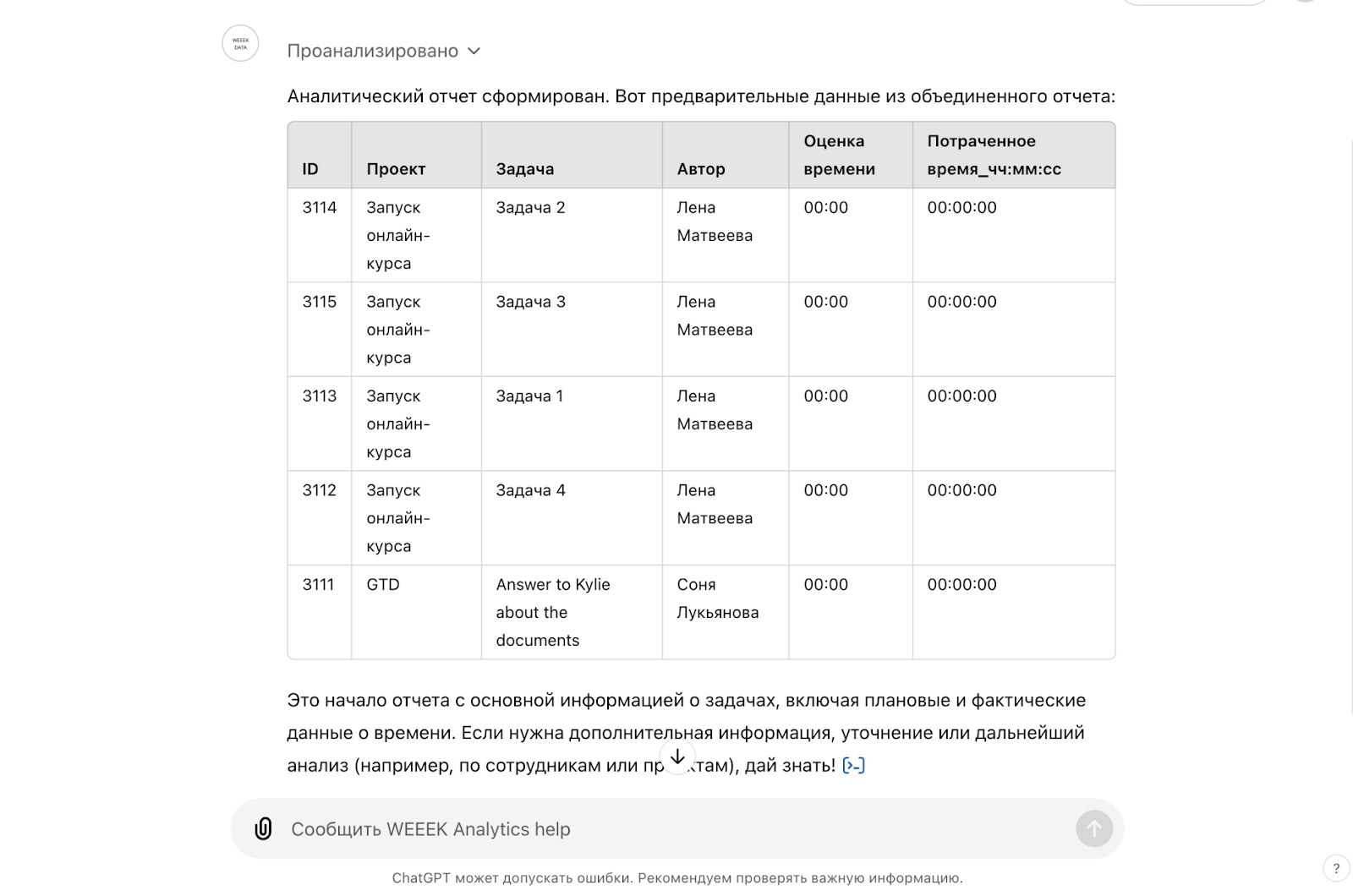 плагин WEEEK для аналитики