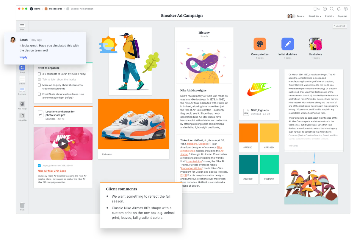 Организатор идей и проектов в формате визуальных досок