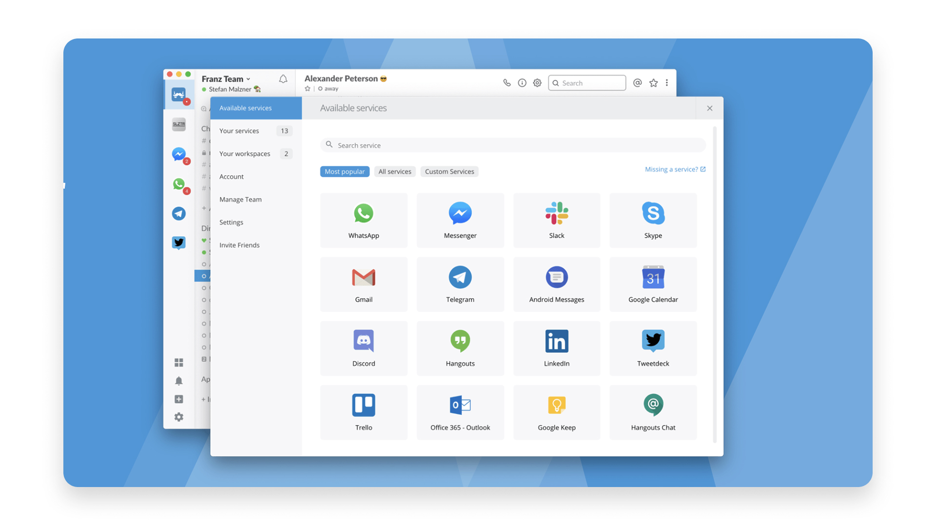 Сервис&nbsp;Franz