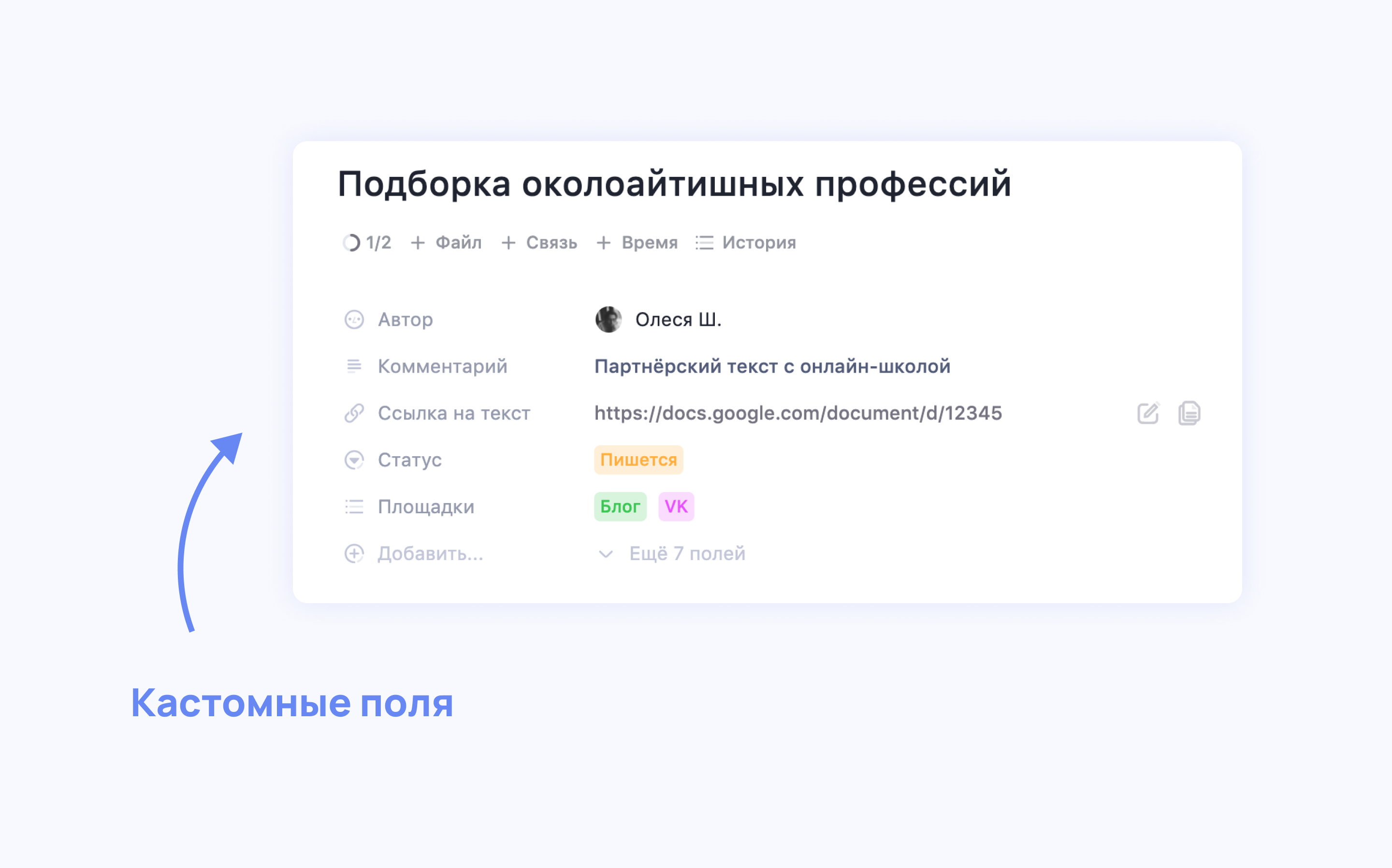 Что такое кастомные поля