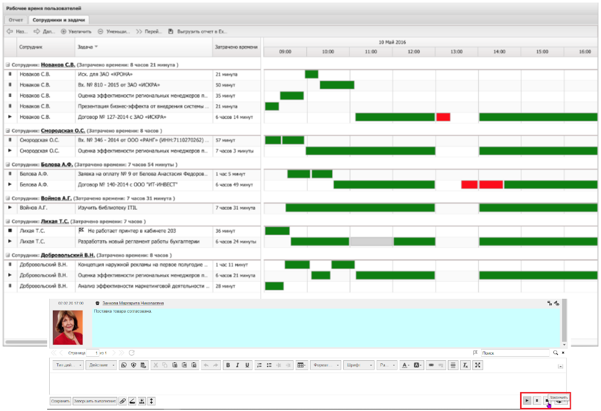 Учёт рабочего времени в&nbsp;Motiw