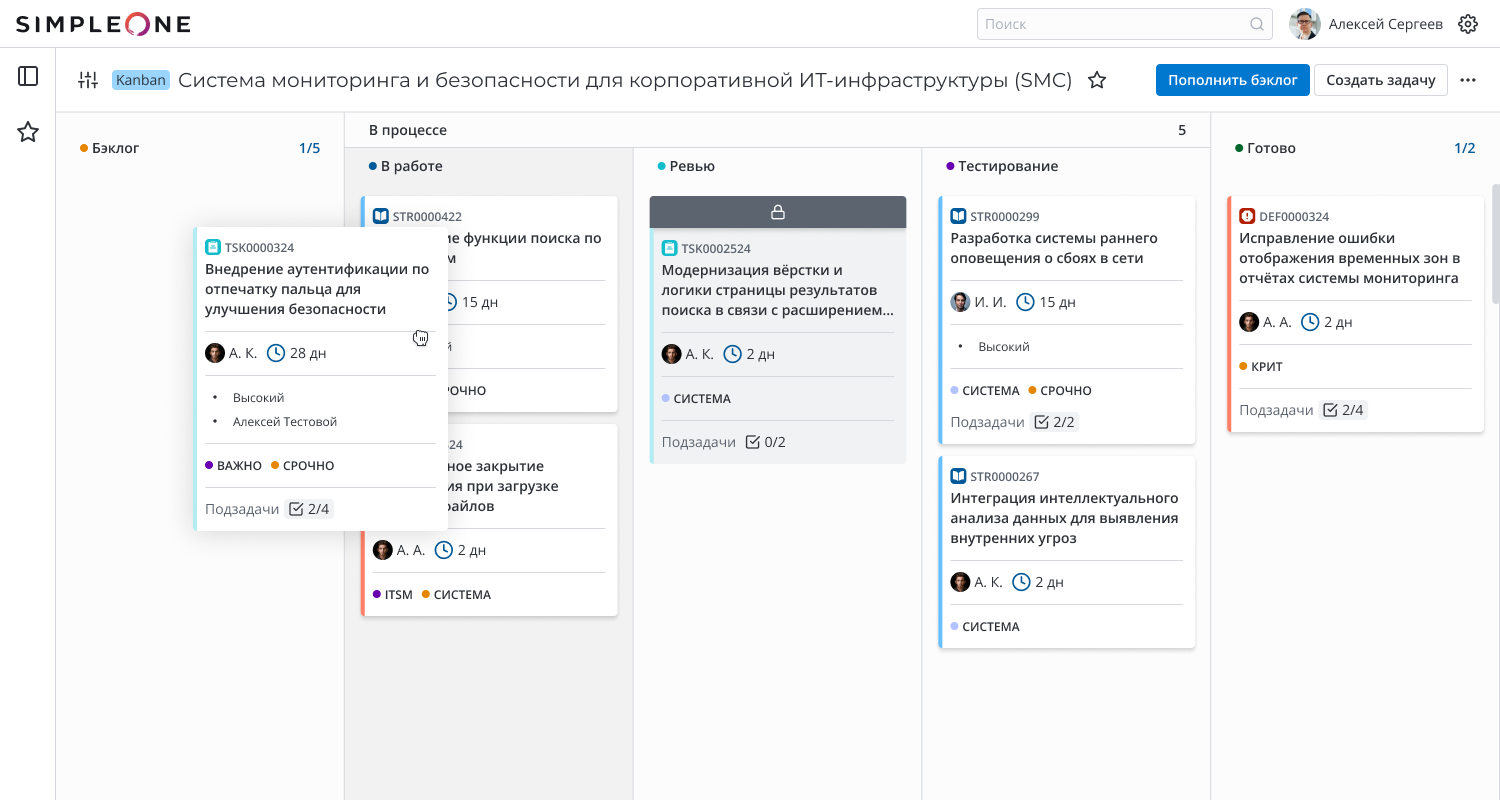 Управление проектами и разработкой программных продуктов