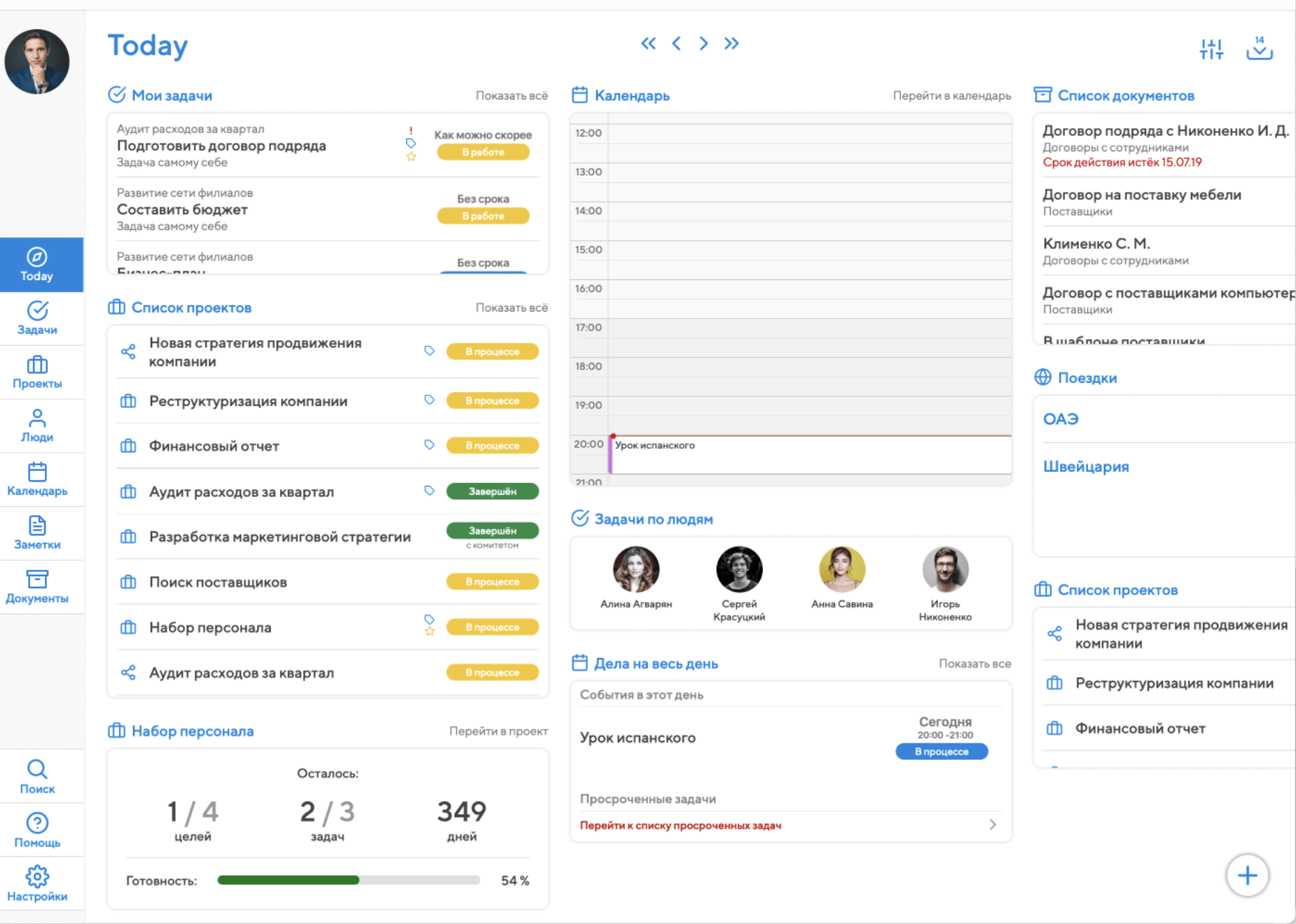 Кроссплатформенный сервис для управления проектами