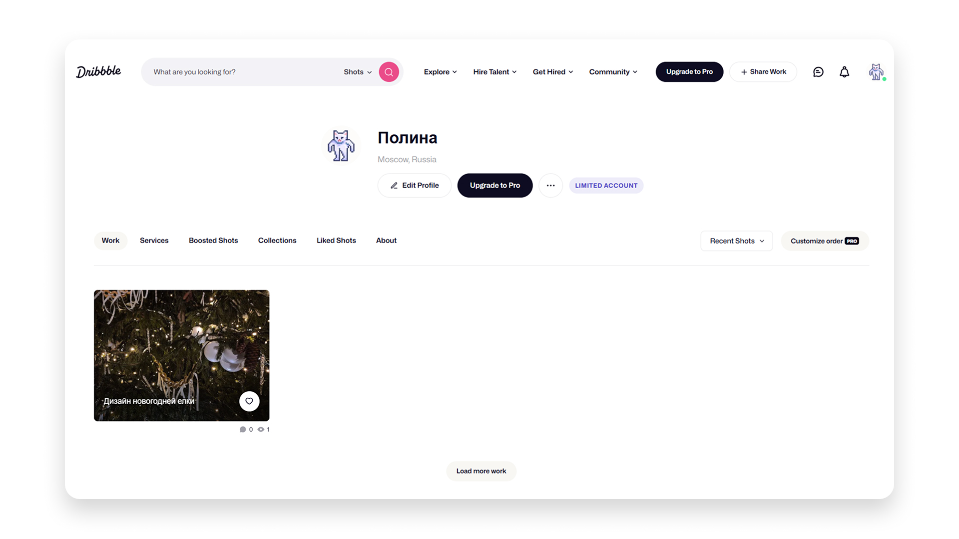 Платформа для дизайнеров&nbsp;Dribbble