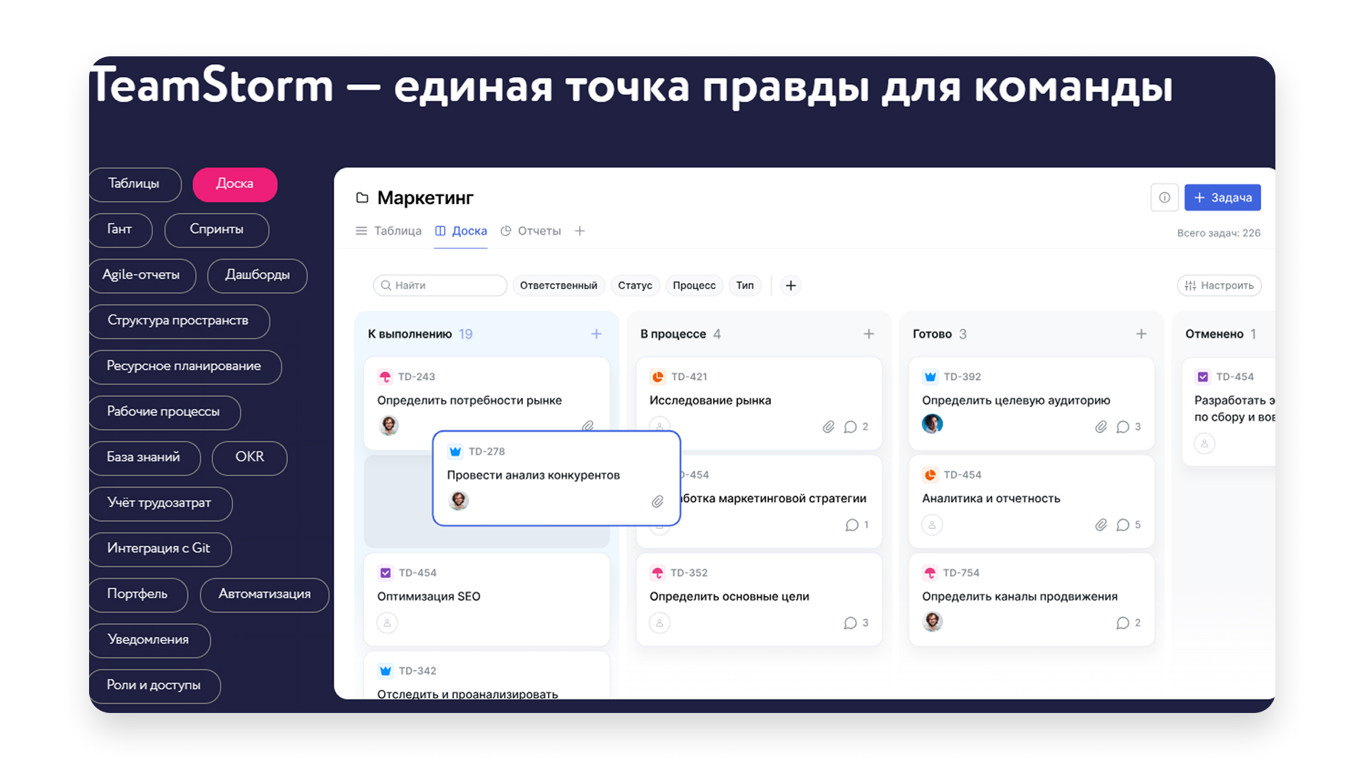 Планировщик TeamStorm