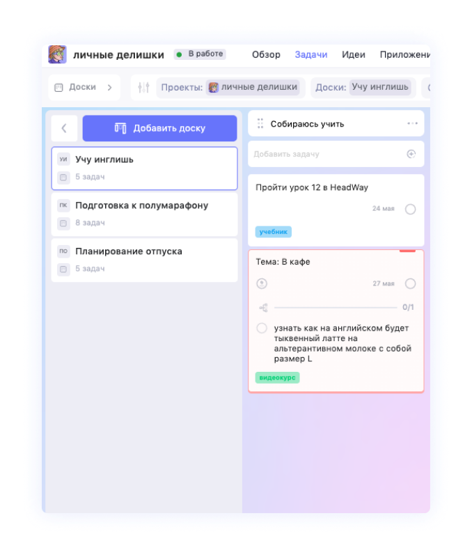 Личное планирование