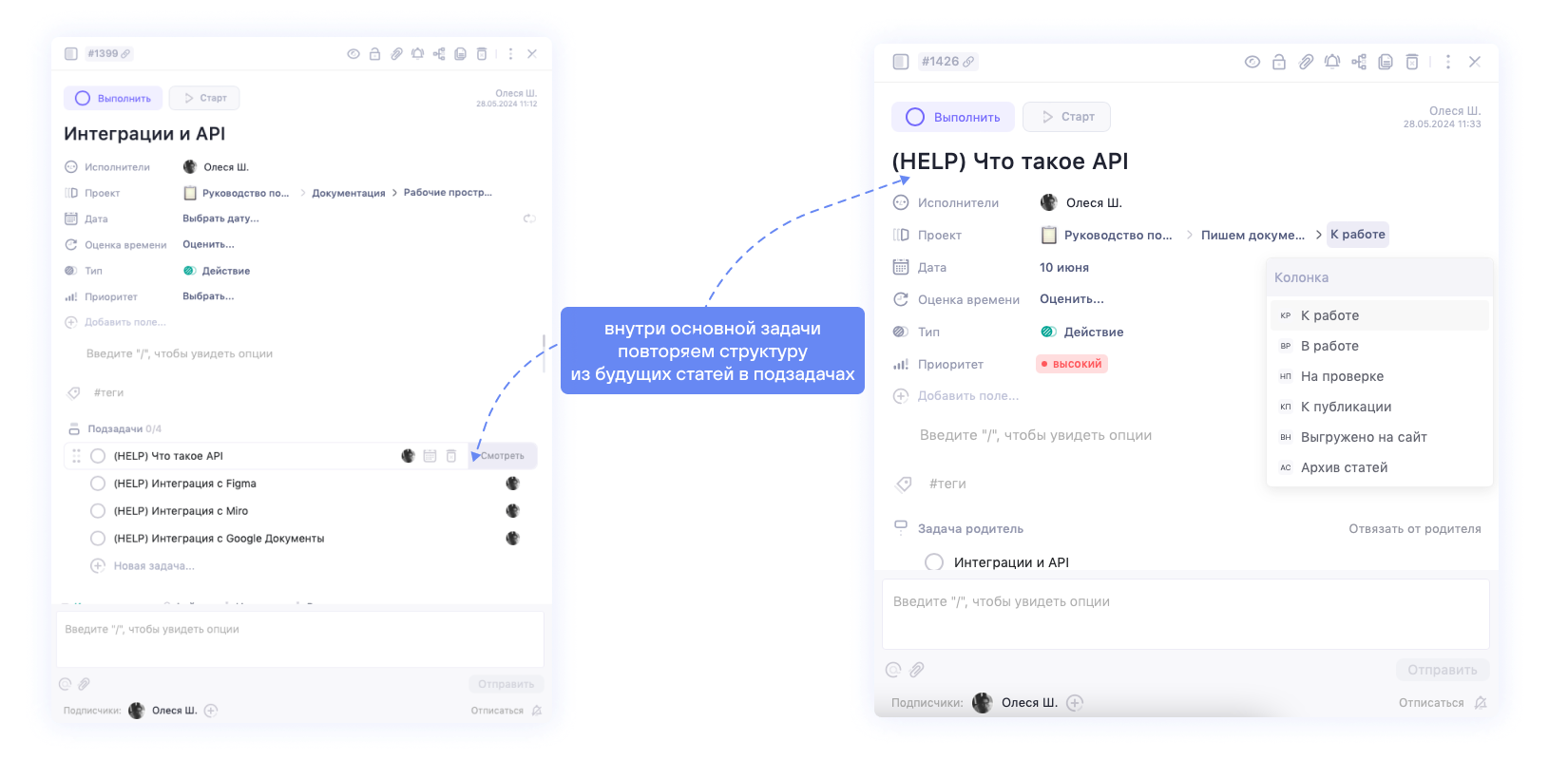 Написание документации