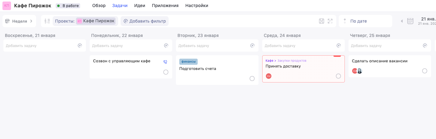 Календарный метод
