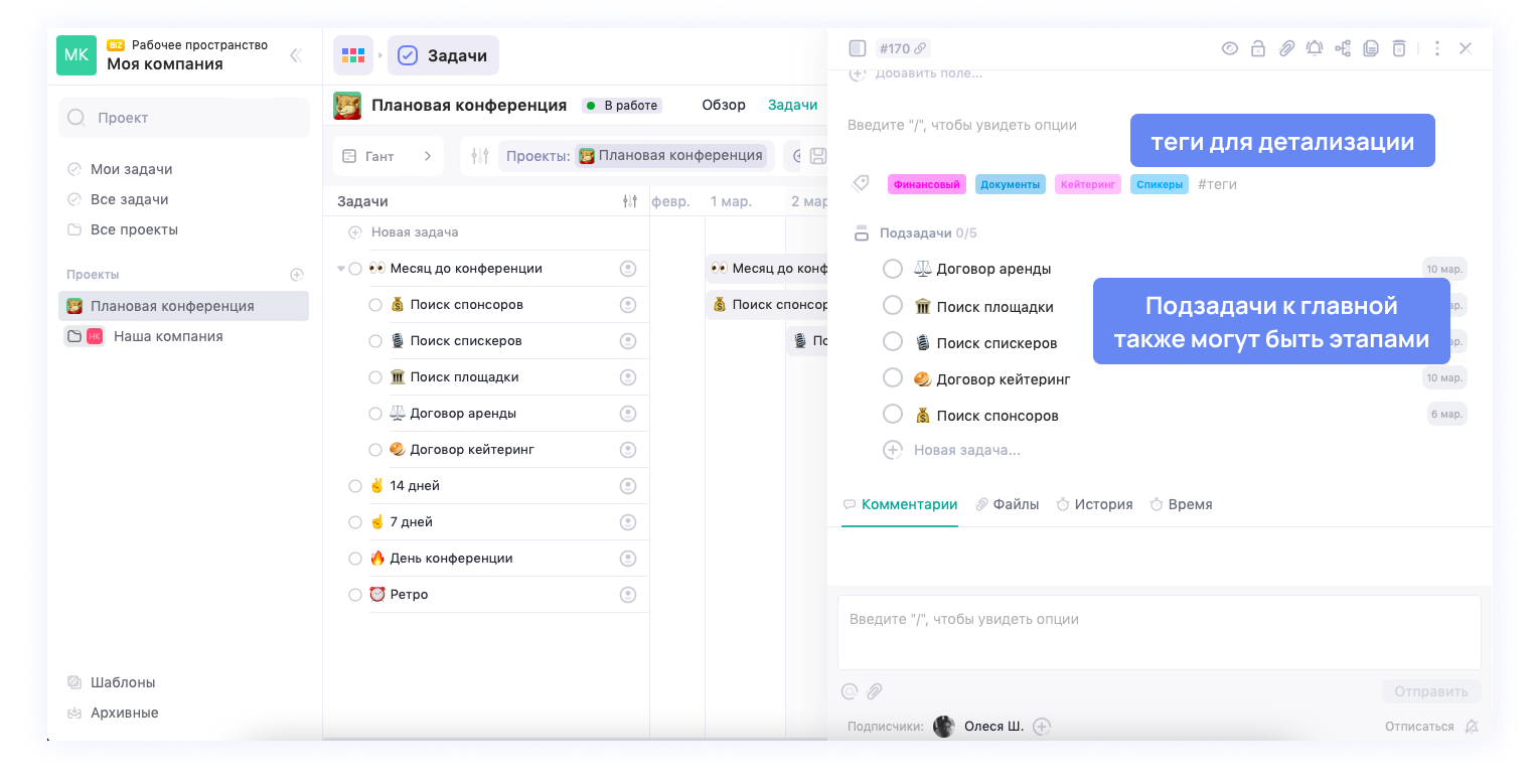 Подзадачи - декомпозиция
