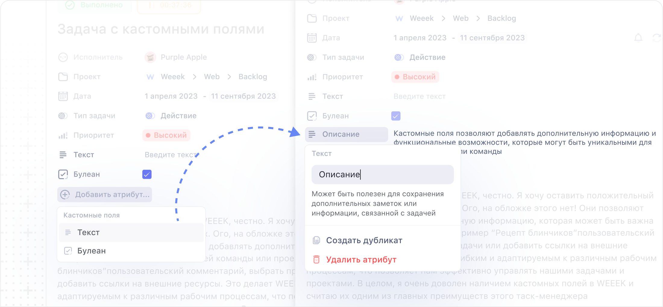 Кастомные поля
